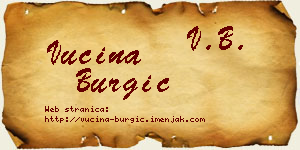Vucina Burgić vizit kartica